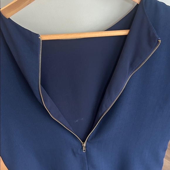 Lulu’s Shift And Shout Navy Short Sleeve Mini Dress Size Small - Picture 13 of 16